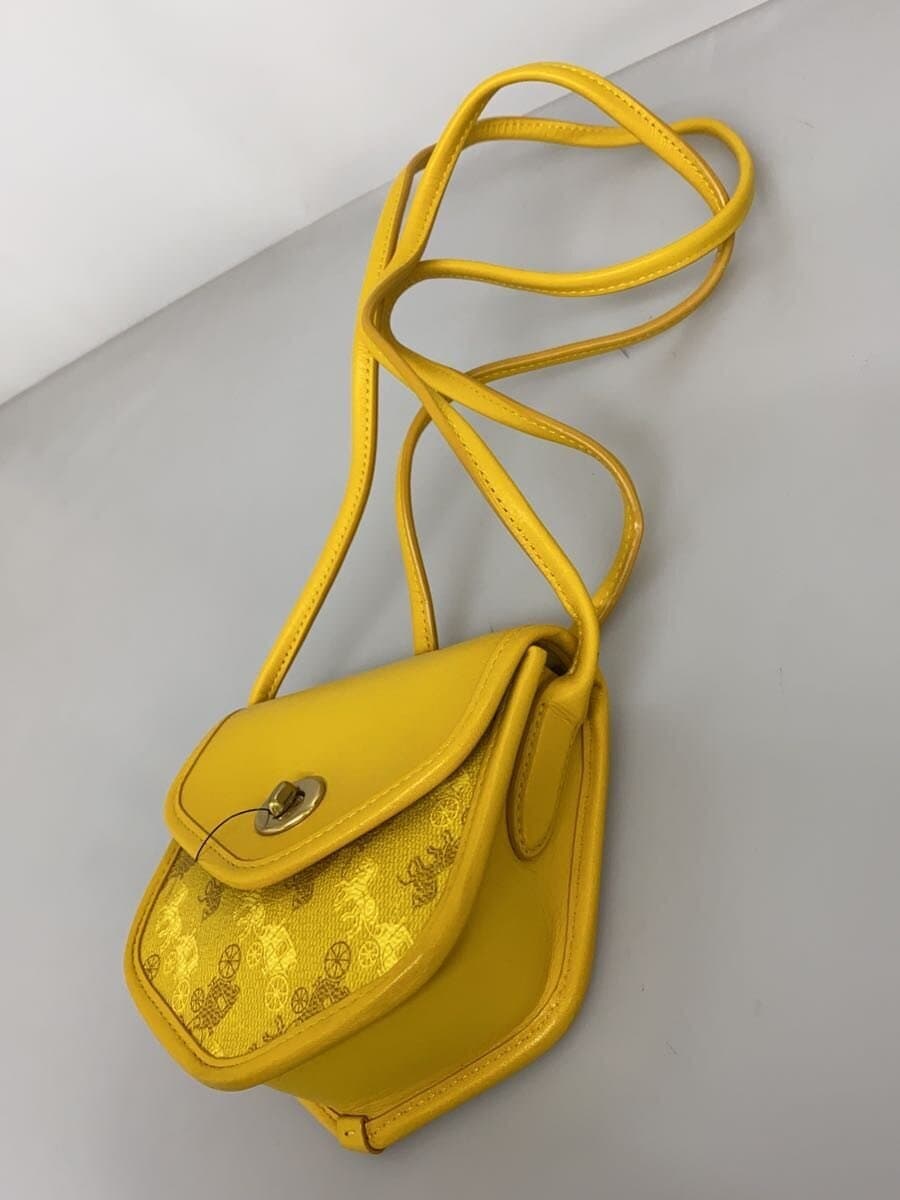 COACH Shoulder Bag Leather YLW M1980-2891 2