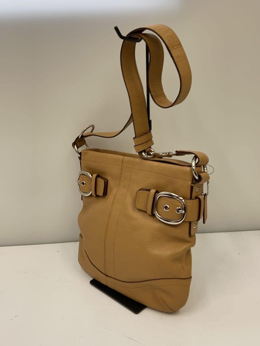 COACH Shoulder Bag Leather BEG L1173-F16514 2