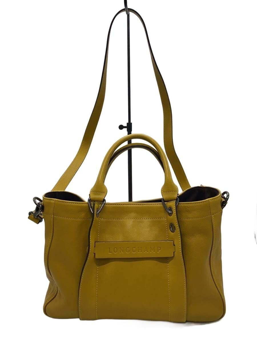 LONGCHAMP shoulder bag leather YLW