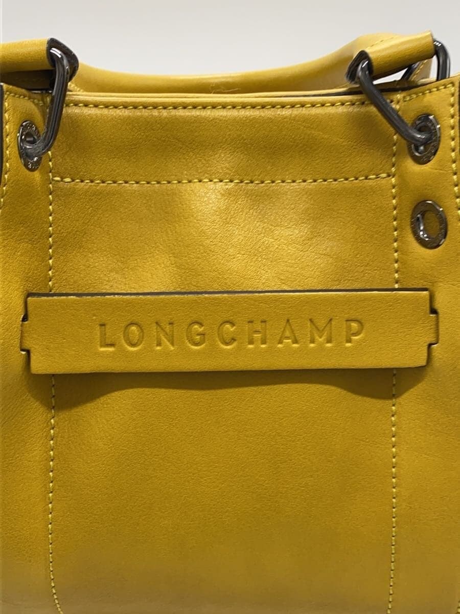 LONGCHAMP shoulder bag leather YLW 5