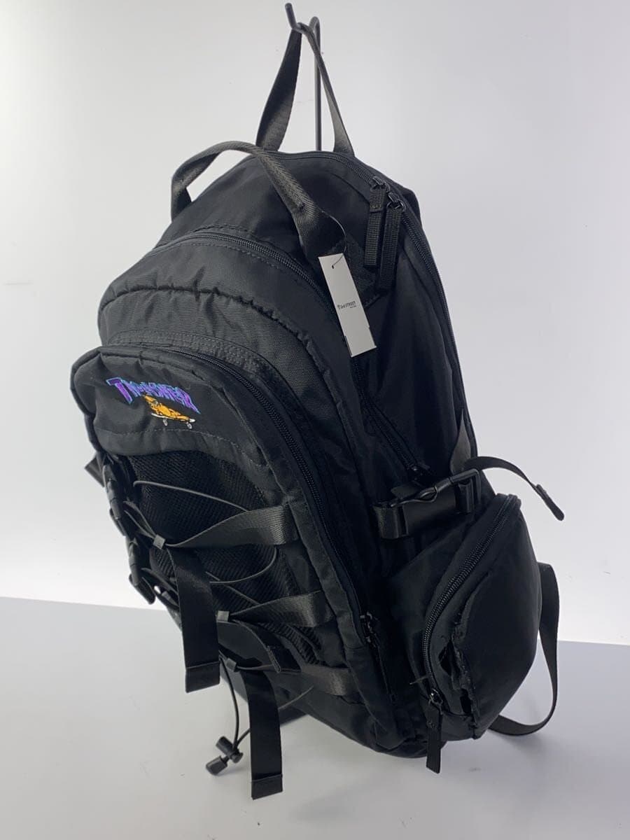 THRASHER Backpack BLK Tear 2