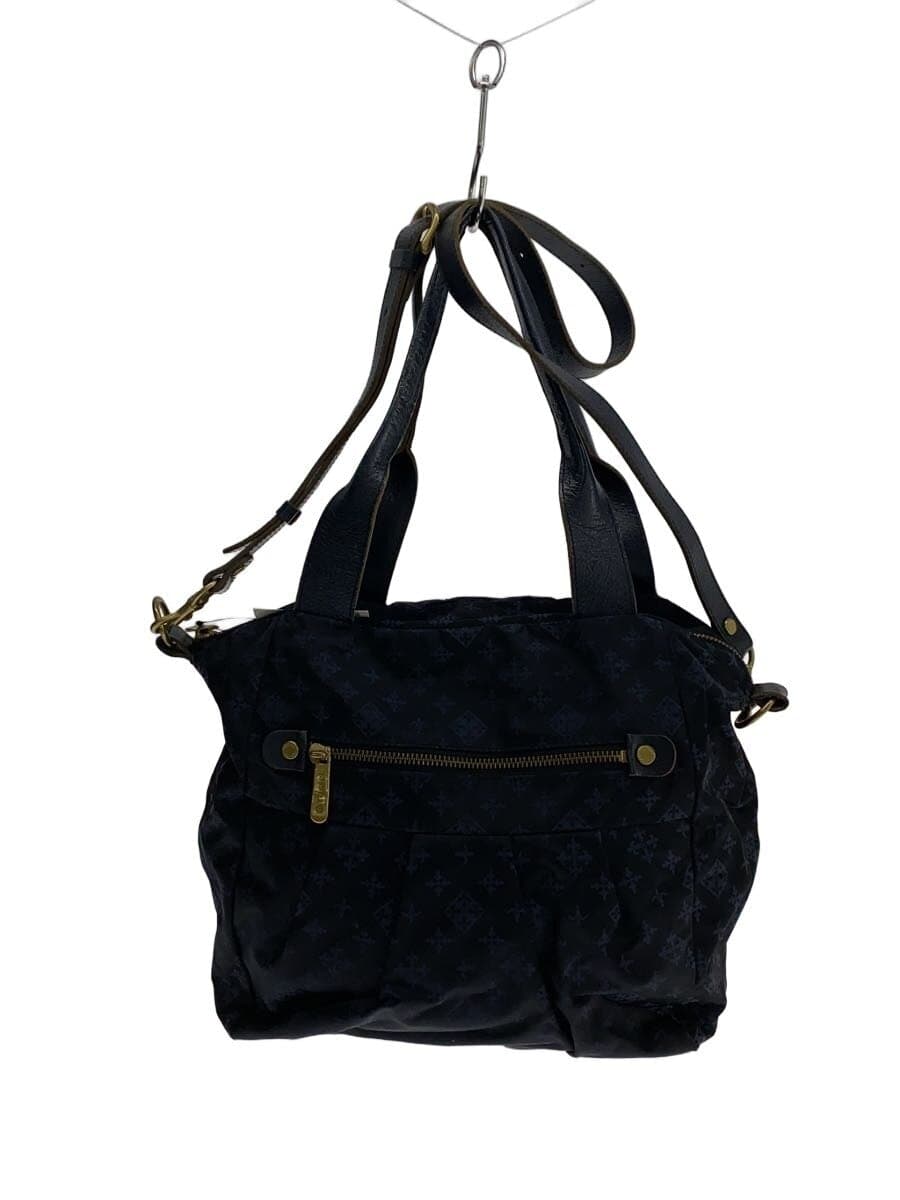 russet Shoulder Bag NVY All Over Pattern