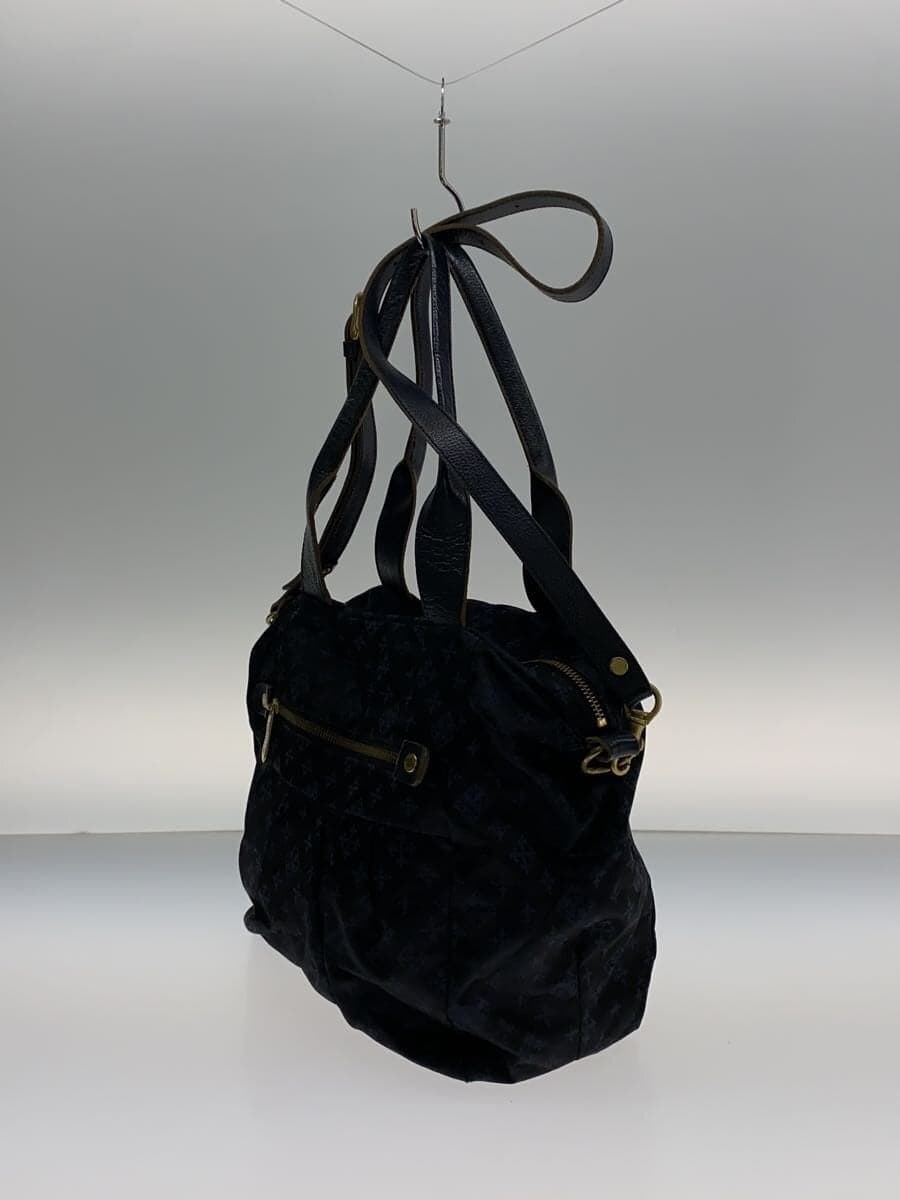 russet Shoulder Bag NVY All Over Pattern 2