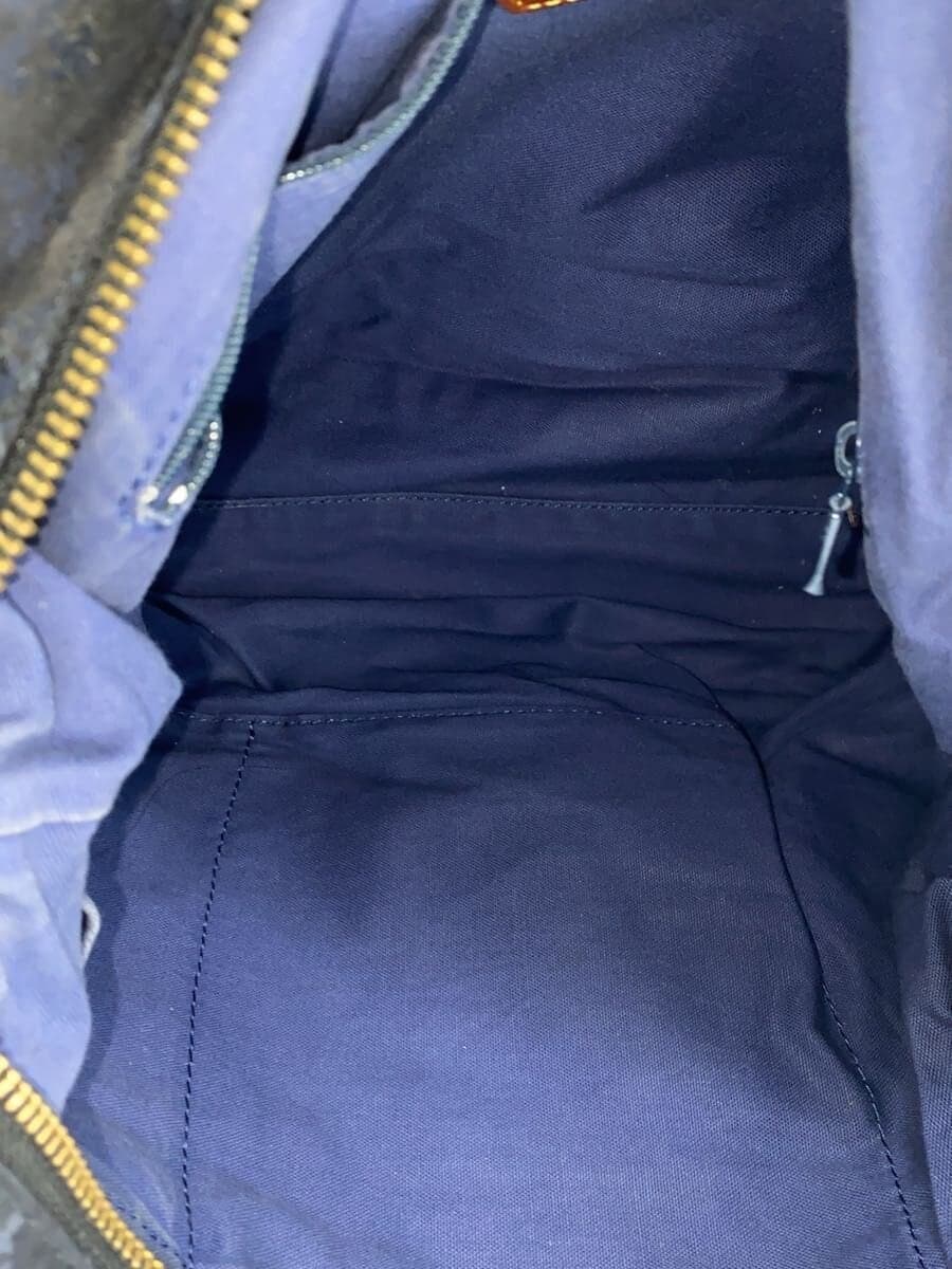 russet Shoulder Bag NVY All Over Pattern 6