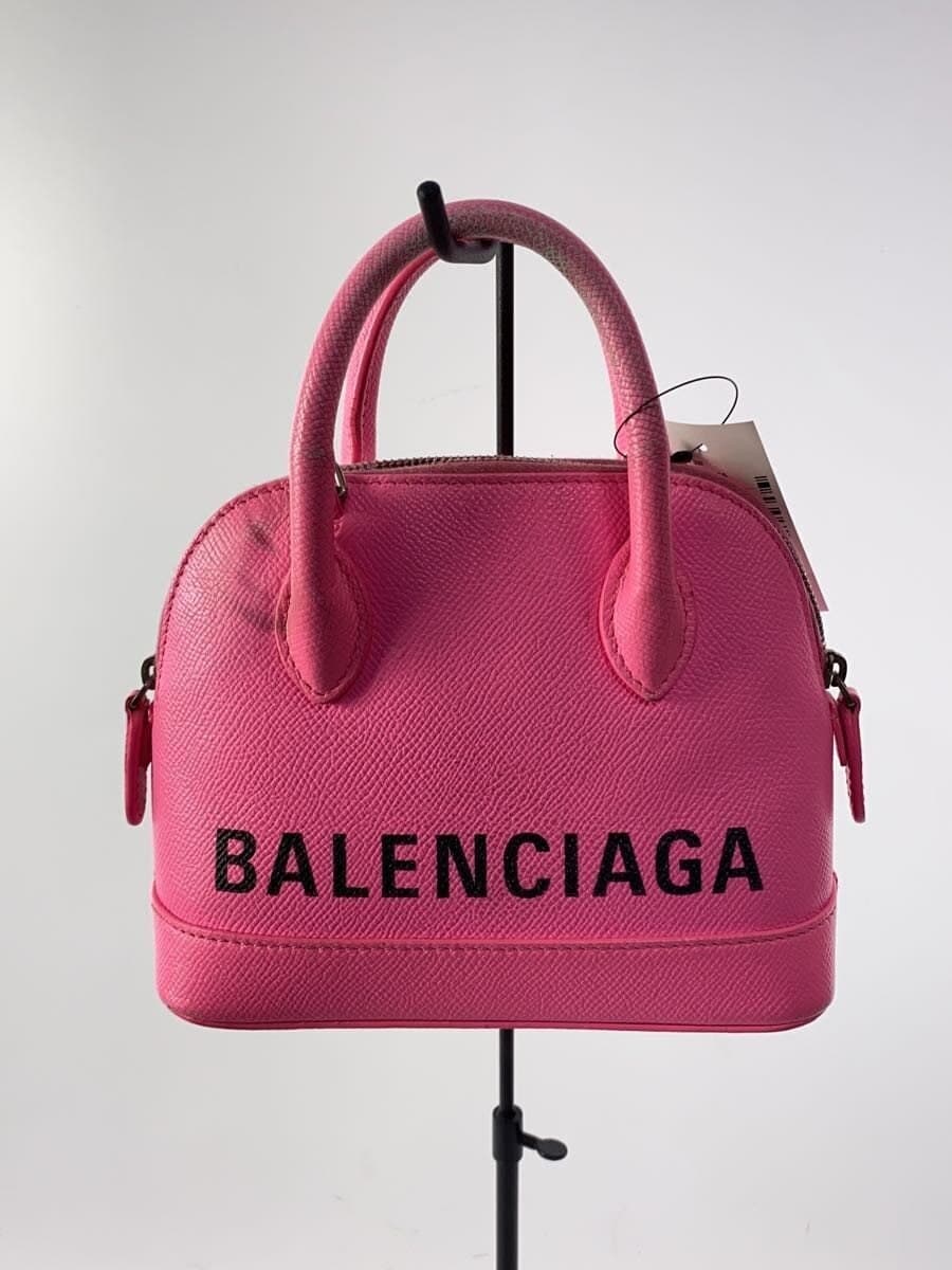 BALENCIAGA Ville Top Handle XXS Leather PNK 3