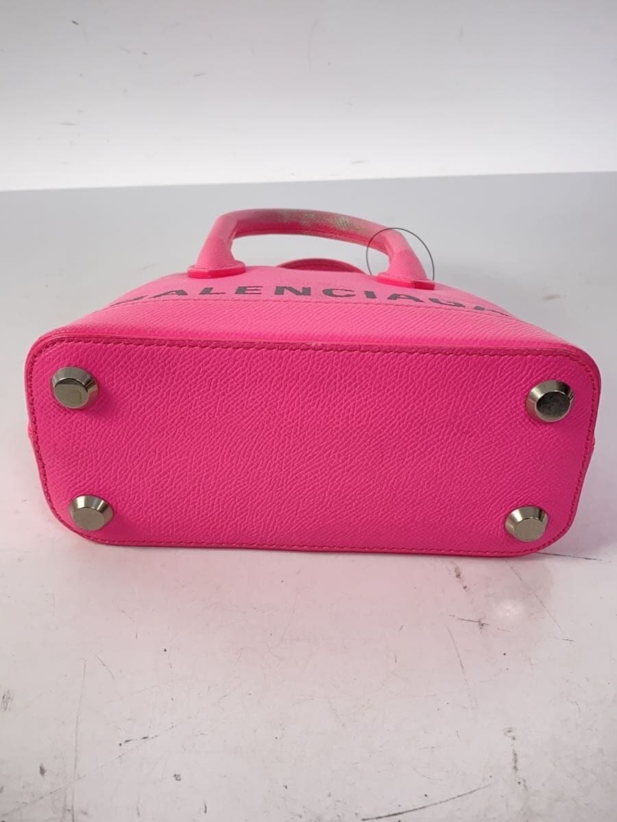 BALENCIAGA Ville Top Handle XXS Leather PNK 4