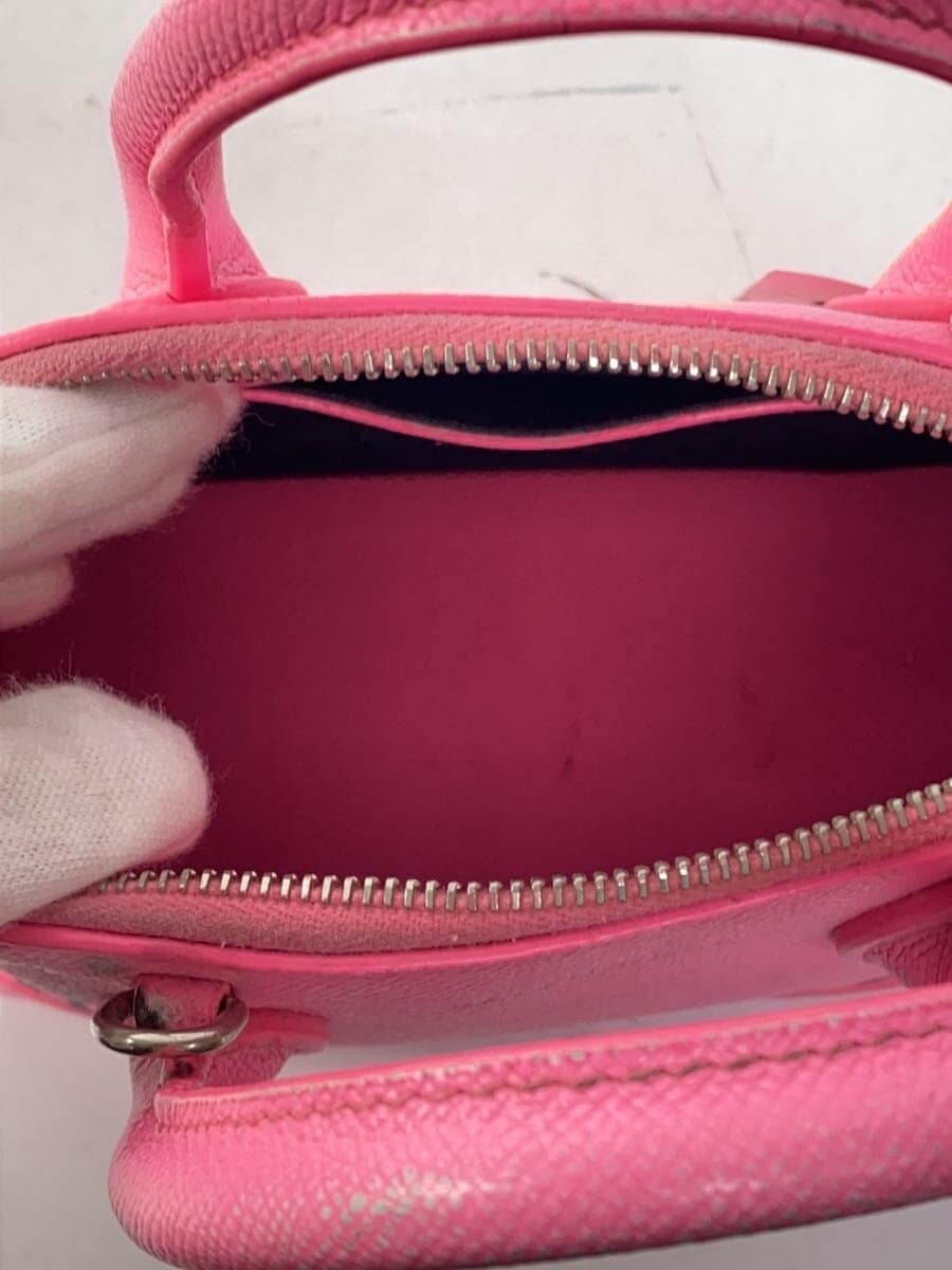 BALENCIAGA Ville Top Handle XXS Leather PNK 6