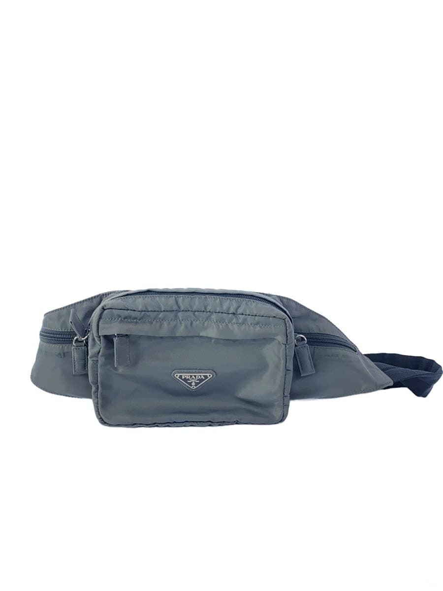 PRADA Waist Bag Nylon GRY Solid