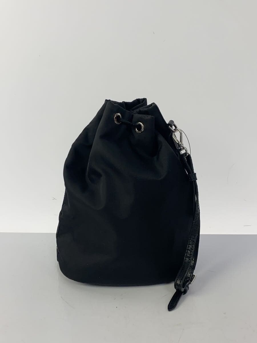 PRADA Re-Nylon Pouch Nylon BLK Solid Handle Deteriorated 3