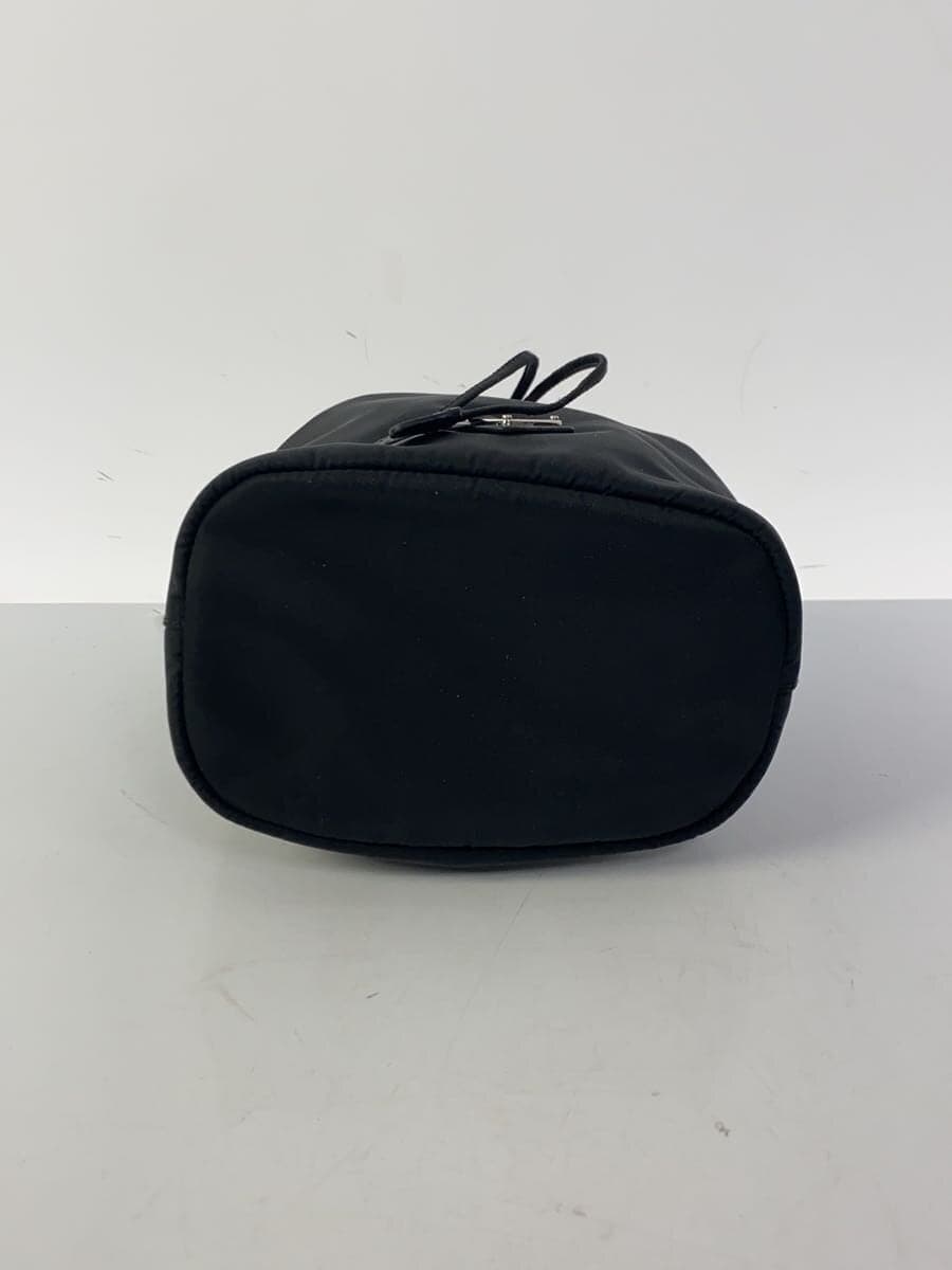 PRADA Re-Nylon Pouch Nylon BLK Solid Handle Deteriorated 4