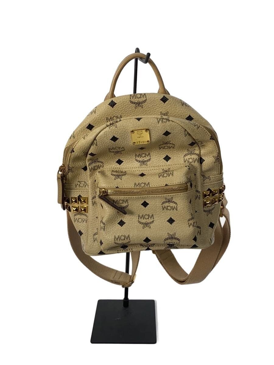 MCM Backpack PVC BEG All-over pattern MMK5SVE41IG001