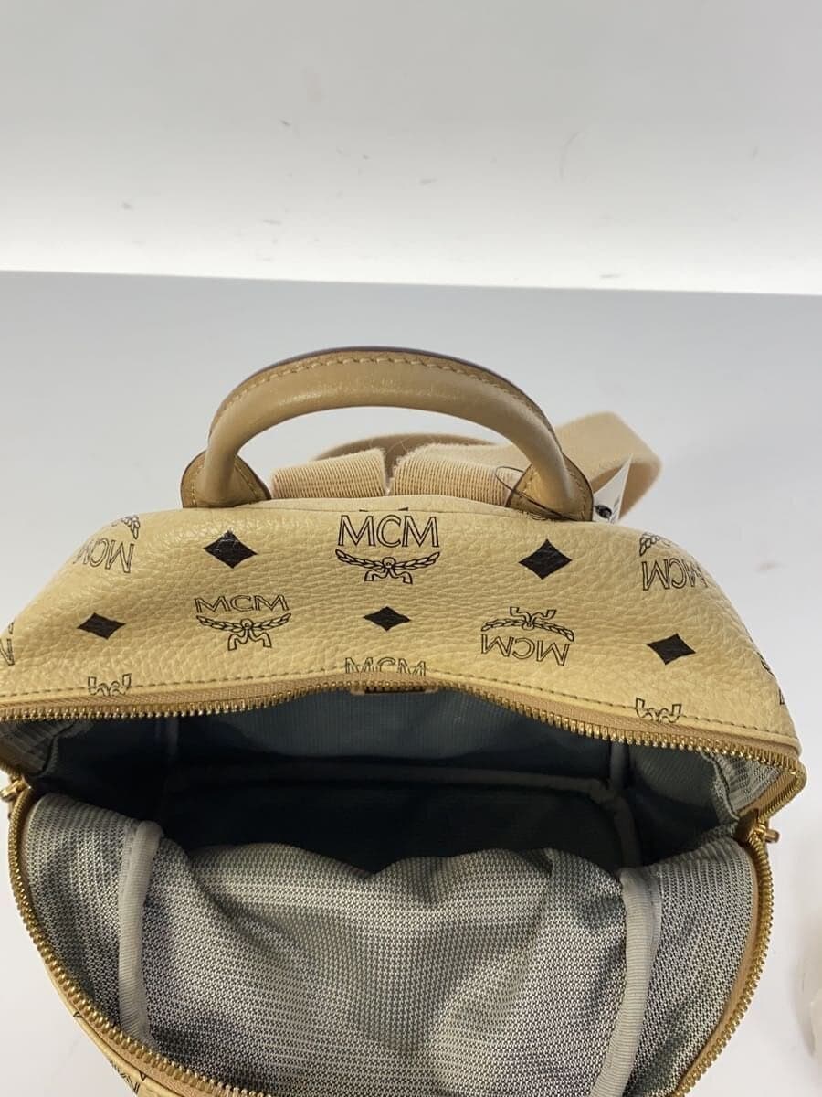 MCM Backpack PVC BEG All-over pattern MMK5SVE41IG001 6