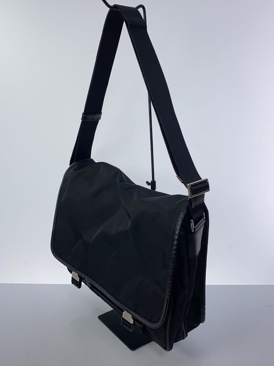 PRADA shoulder bag nylon BLK solid color 2