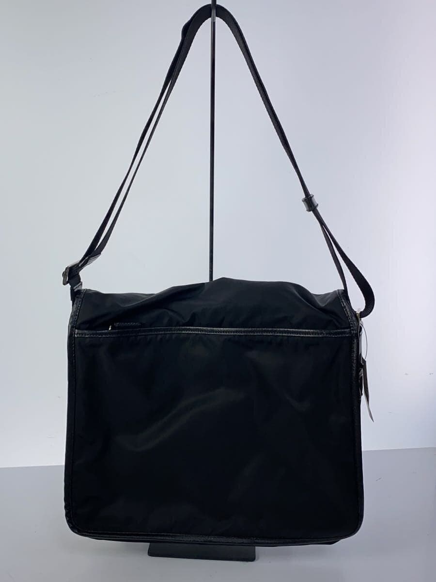 PRADA shoulder bag nylon BLK solid color 3