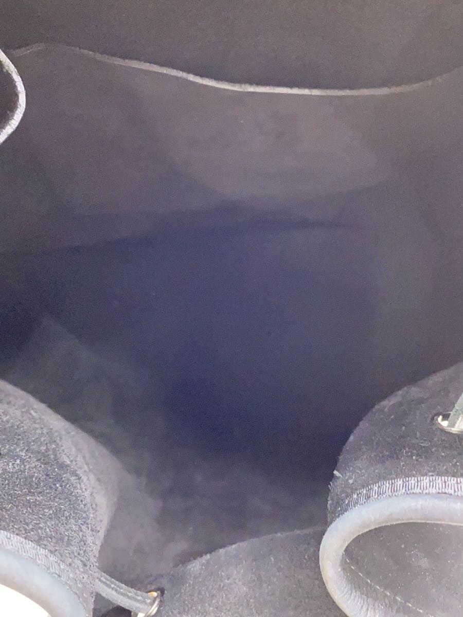 Other Brand TRAVER Trevor Drawstring Backpack Backpack Suede Leather Black 5