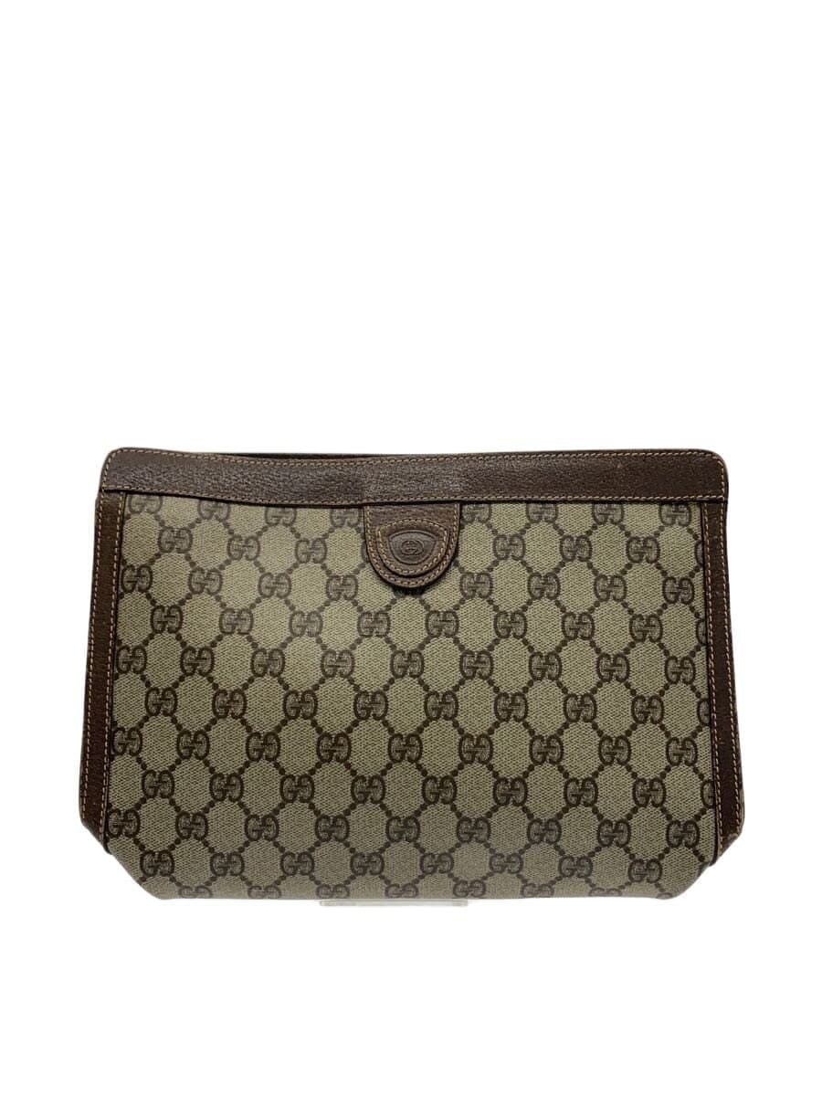 GUCCI Second Bag Leather BEG All Over Pattern
