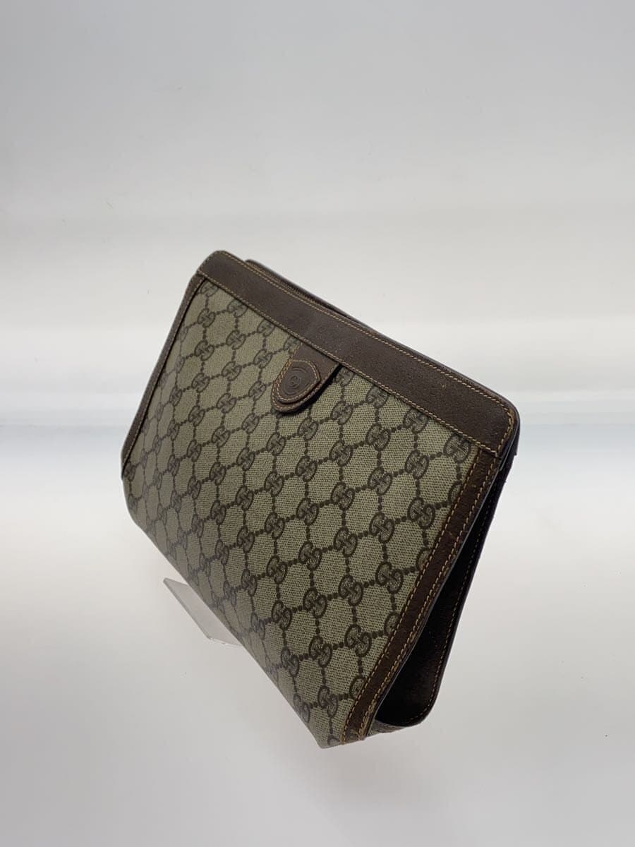 GUCCI Second Bag Leather BEG All Over Pattern 2