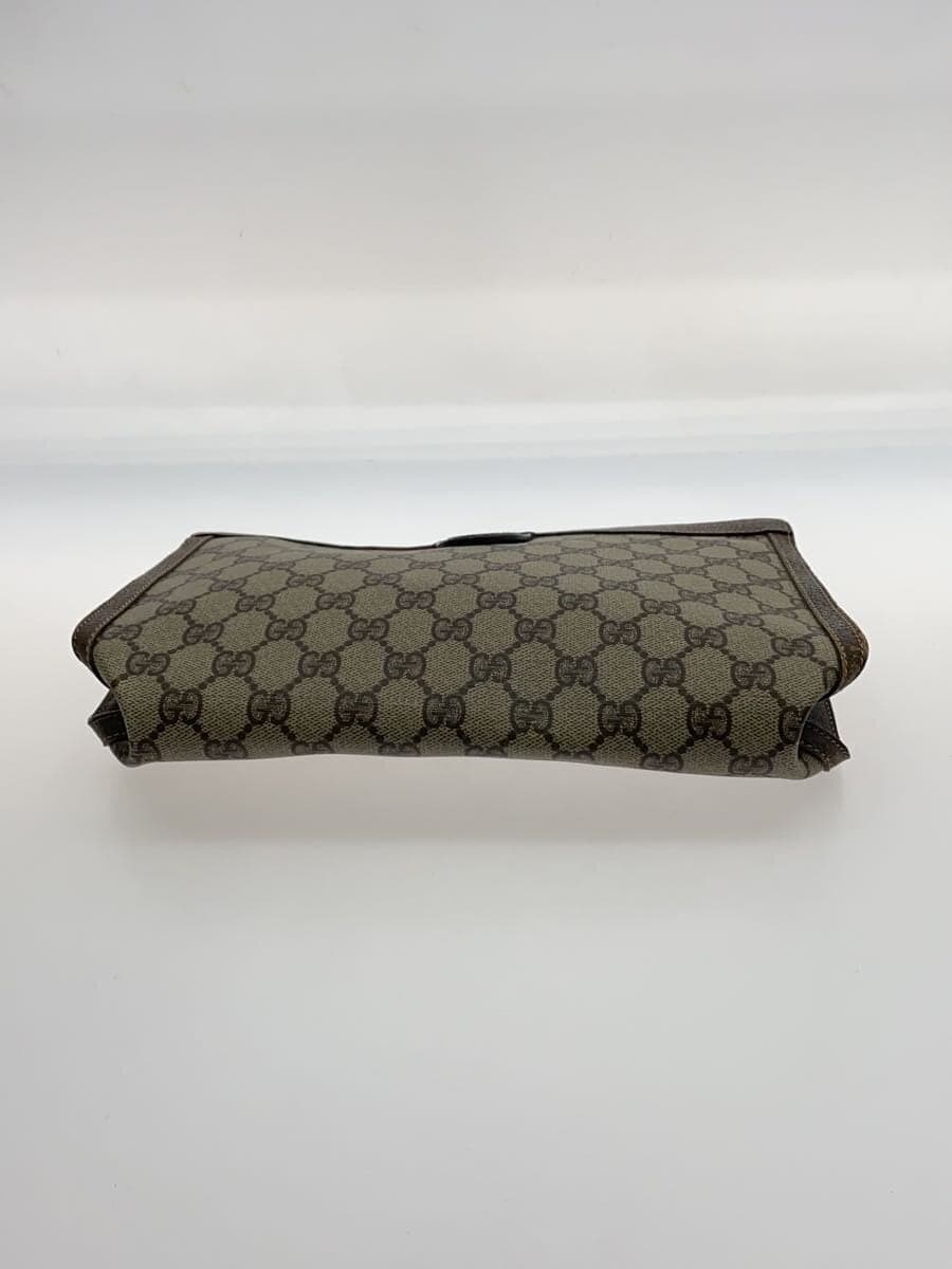 GUCCI Second Bag Leather BEG All Over Pattern 4