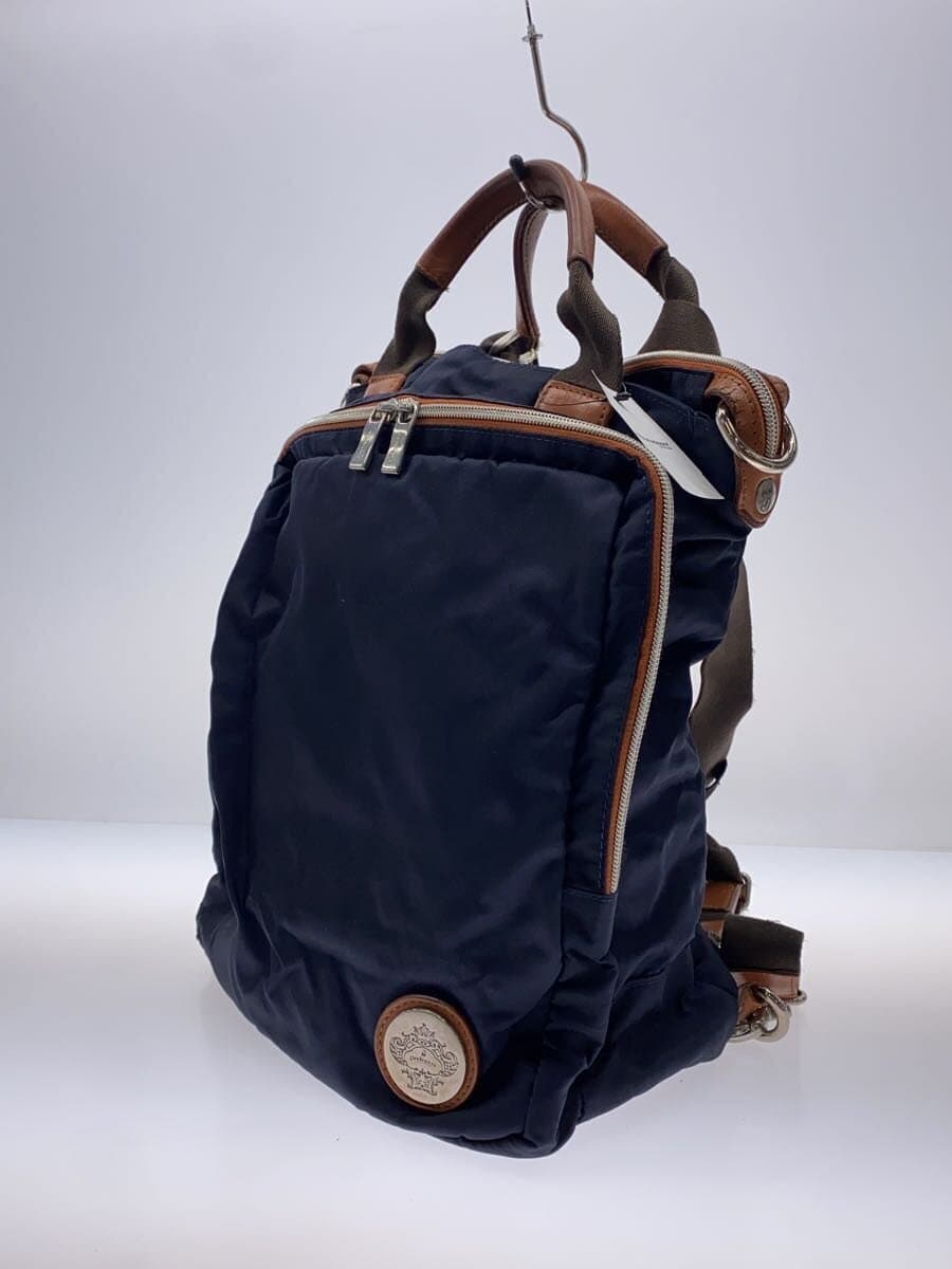 Orobianco3-Way Backpack Briefcase Nylon NVY 2