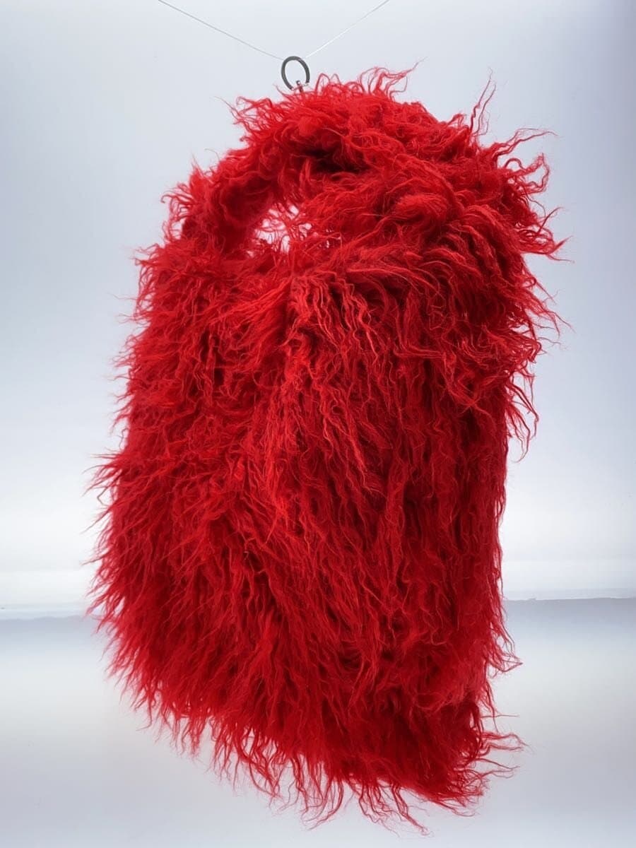 un neu Shoulder Bag Faux Fur RED 2