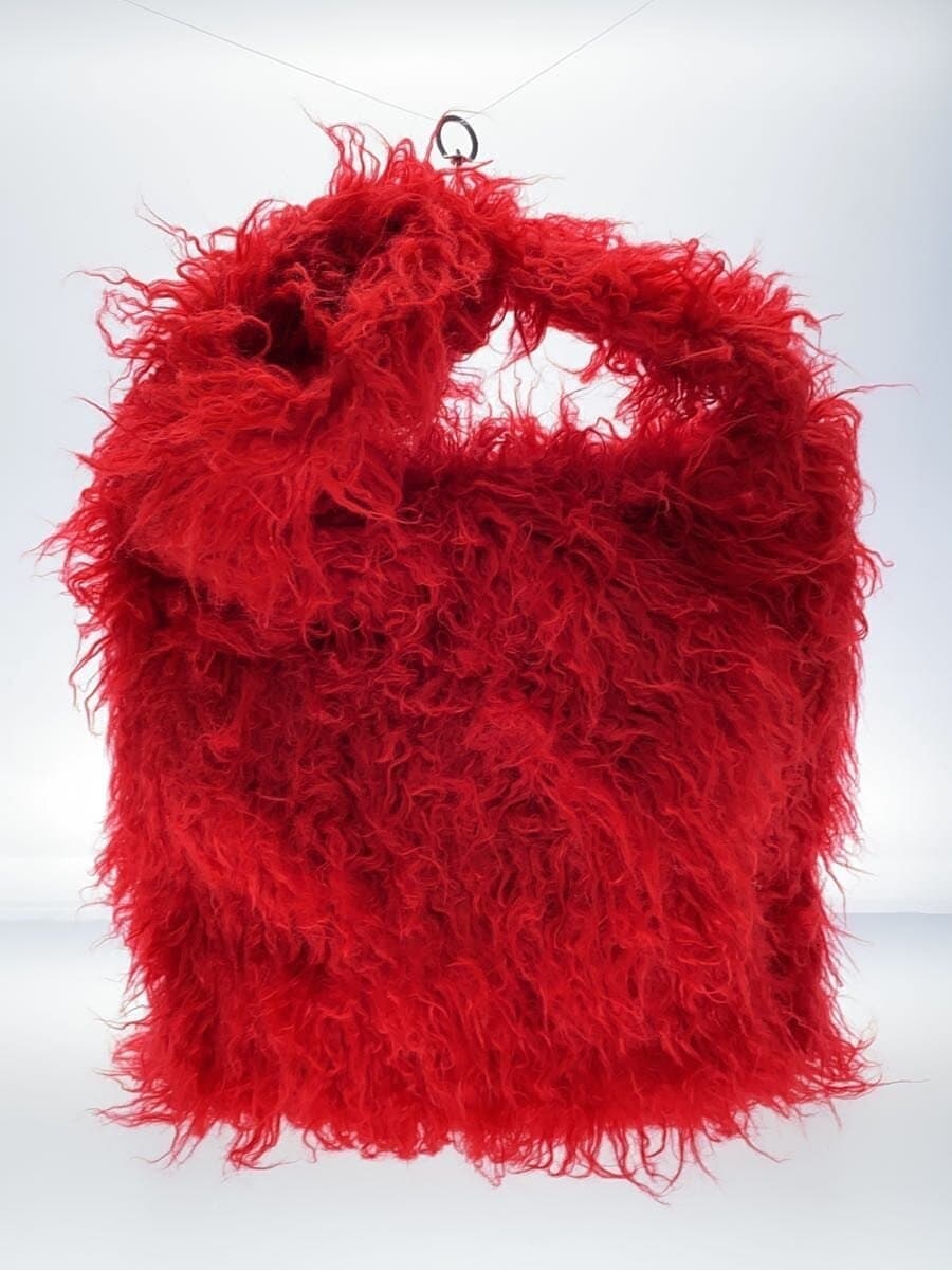 un neu Shoulder Bag Faux Fur RED 3