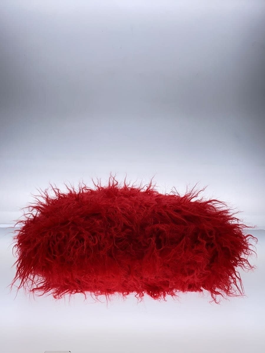 un neu Shoulder Bag Faux Fur RED 4