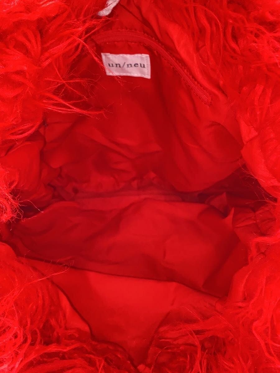 un neu Shoulder Bag Faux Fur RED 6