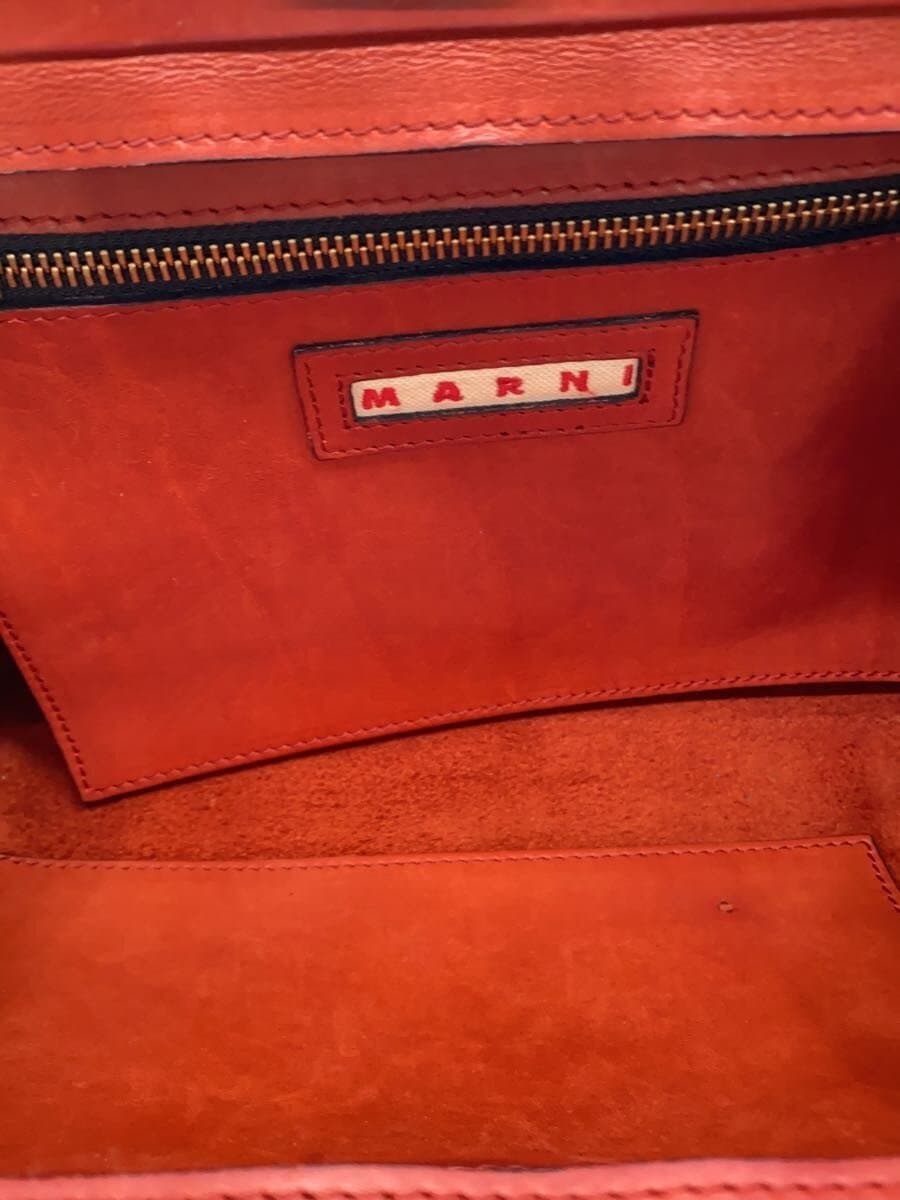 MARNI Handbag Leather RED 6