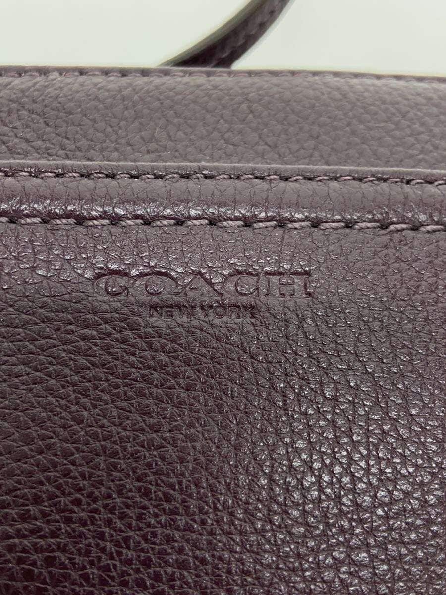 COACH Handbag Leather BRD Solid 5