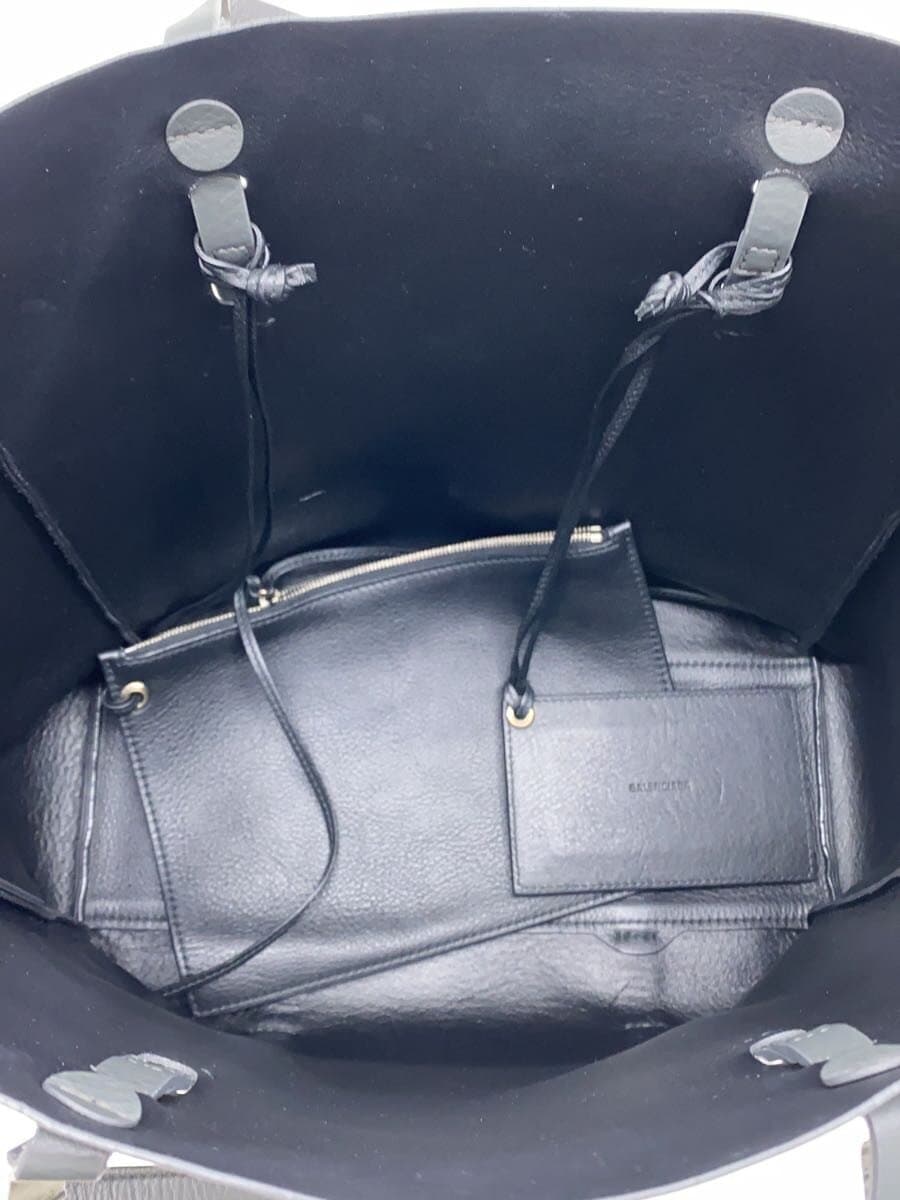 BALENCIAGA Everyday S Tote Bag Leather BLK 475199 6