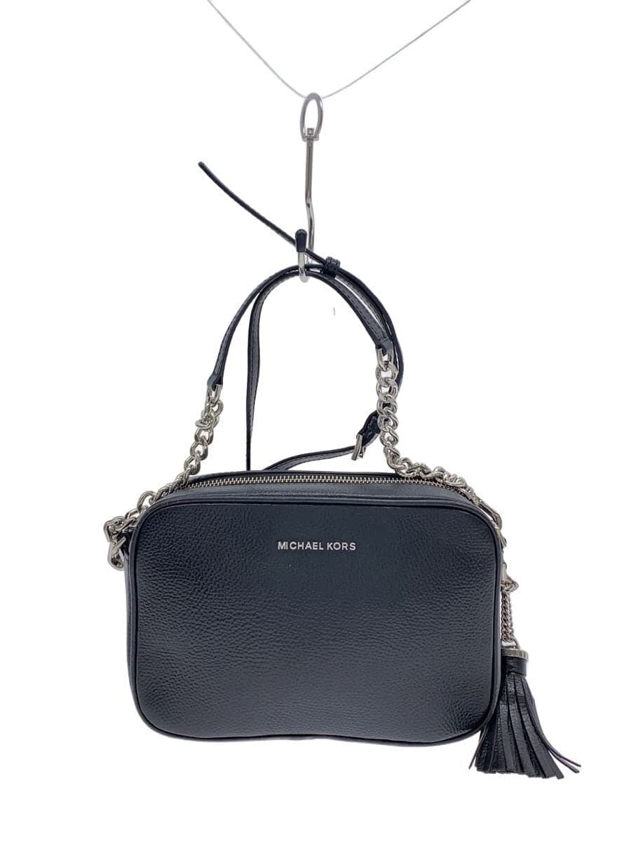 MICHAEL KORS Shoulder Bag Leather BLK PA-2102