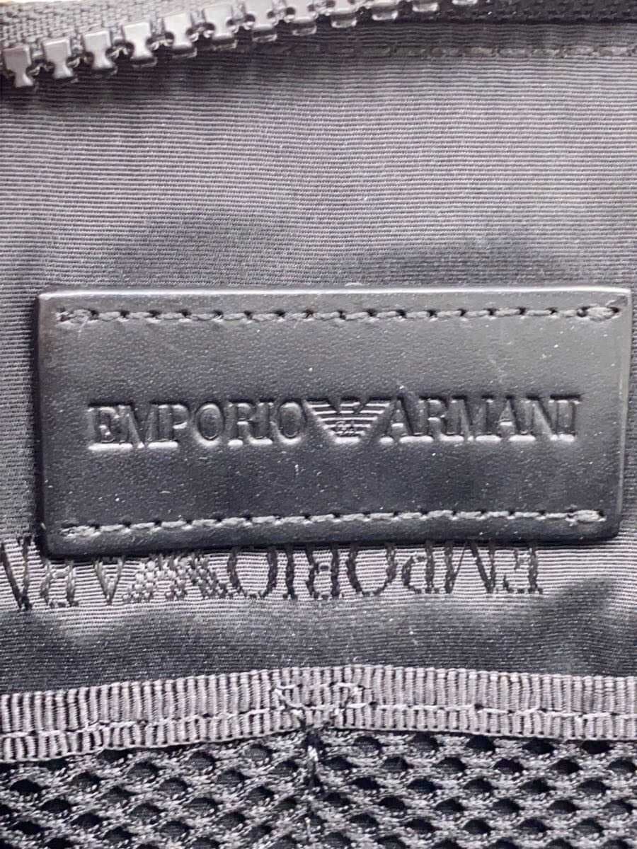 EMPORIO ARMANI Briefcase Leather BLK 5