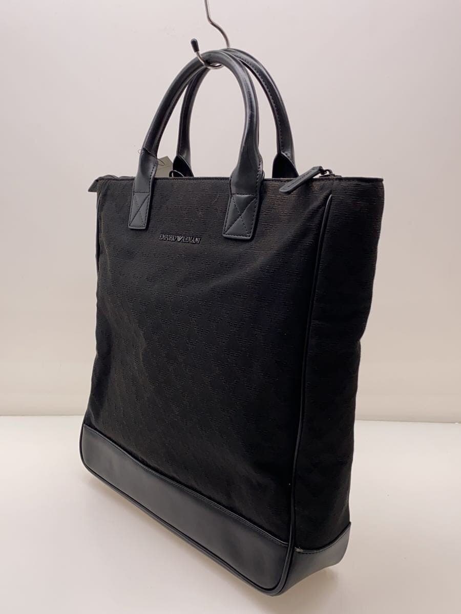 EMPORIO ARMANI Tote Bag Nylon All O Bar Jacquard Eagle BLK Y4N134 Y022V 81336 2
