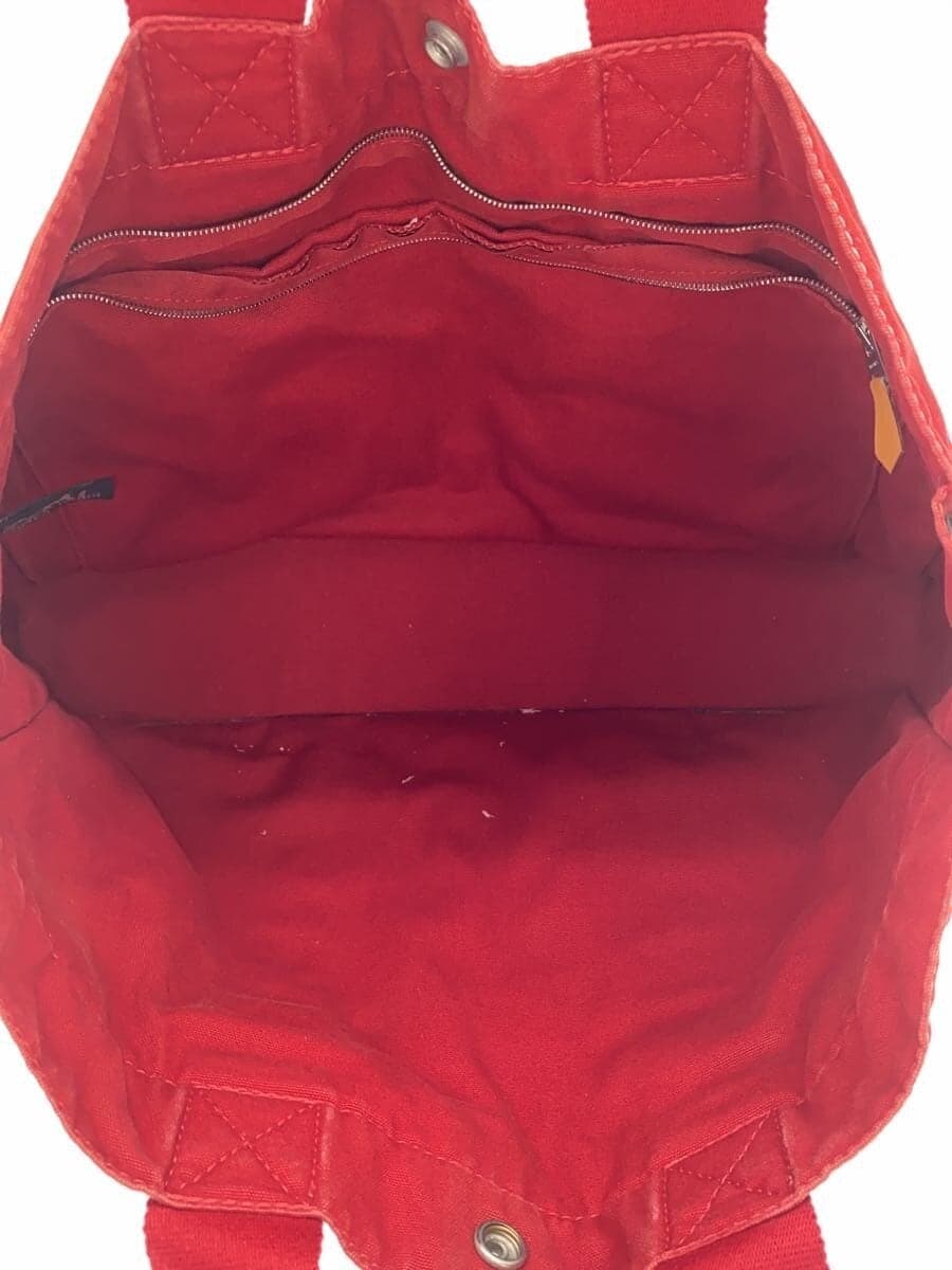 HERMES Air Line MM Tote Bag Canvas RED 6