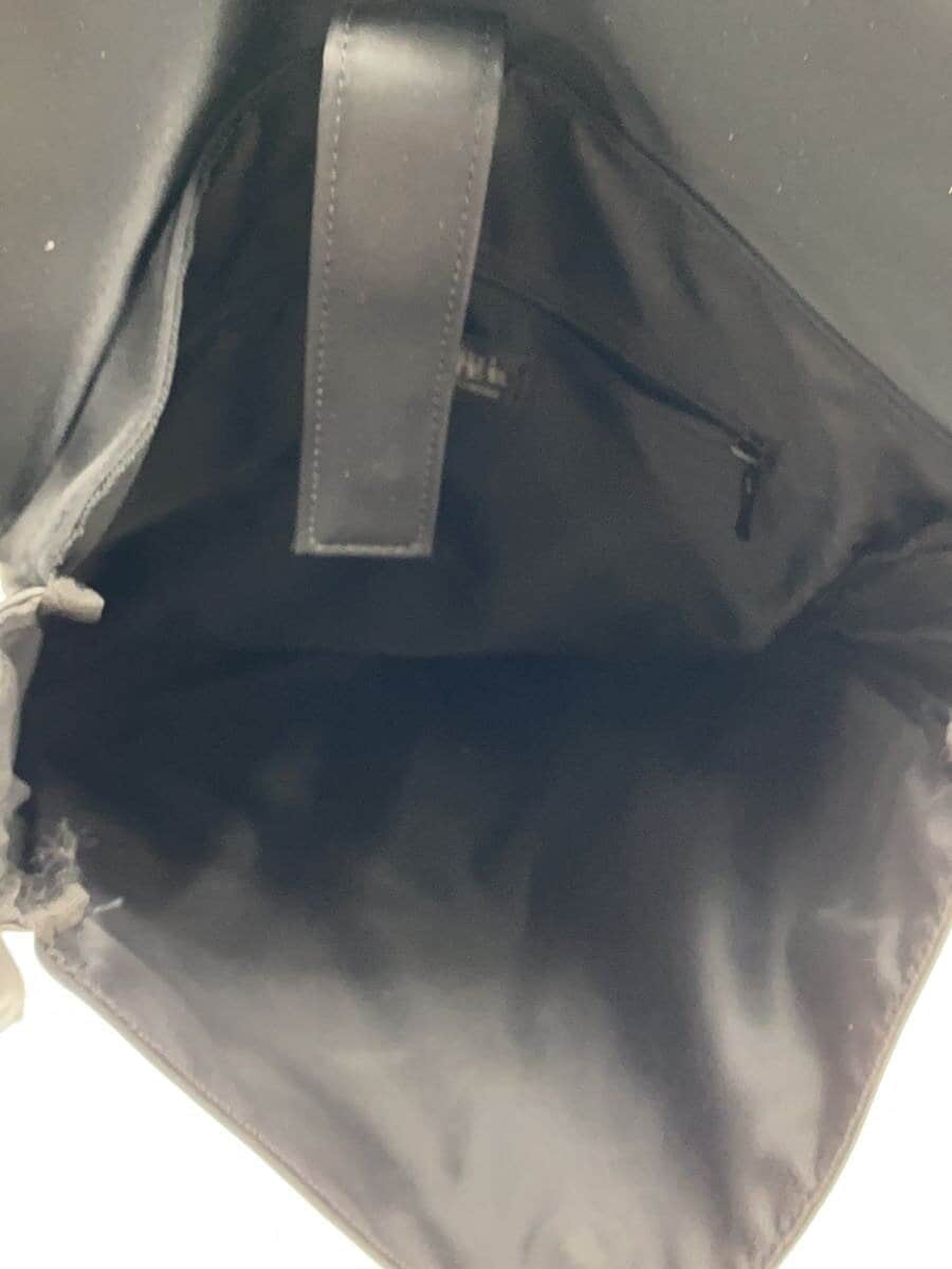 Jean Paul GAULTIER HOMME Messenger Bag Cowhide Switch Shoulder Bag Nylon BLK 6