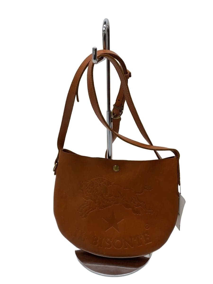 IL BISONTE Big Logo Shoulder Bag Leather CML 24C35