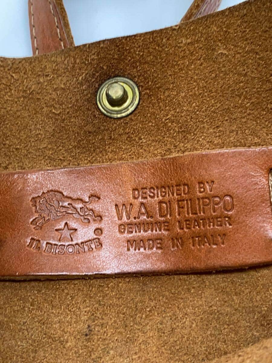 IL BISONTE Big Logo Shoulder Bag Leather CML 24C35 5