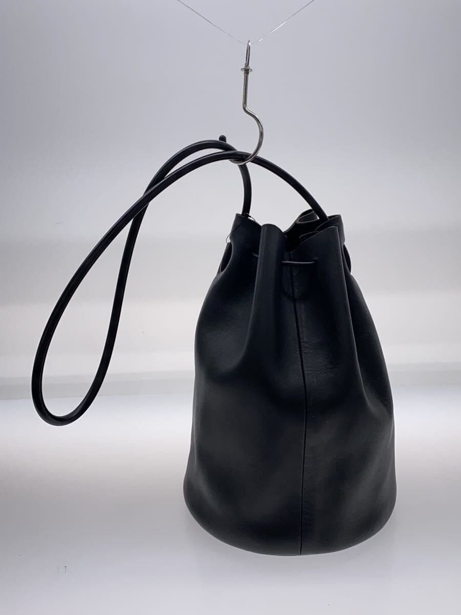 Building Block Shoulder Bag Leather Black 3