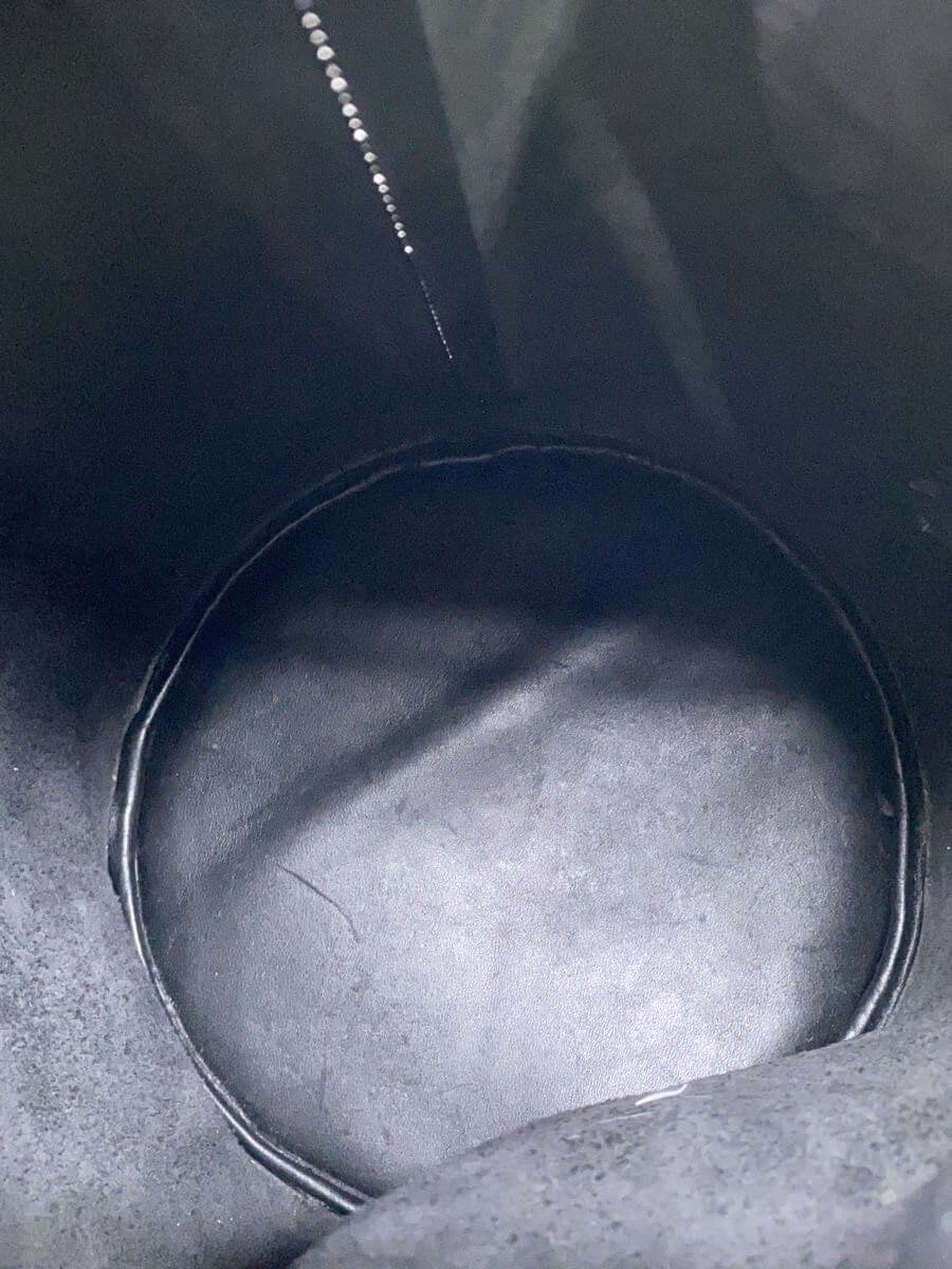 Building Block Shoulder Bag Leather Black 6