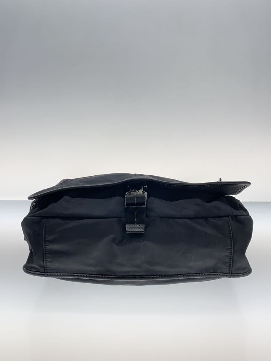 COACH Shoulder Bag Nylon BLK Solid 5373 4