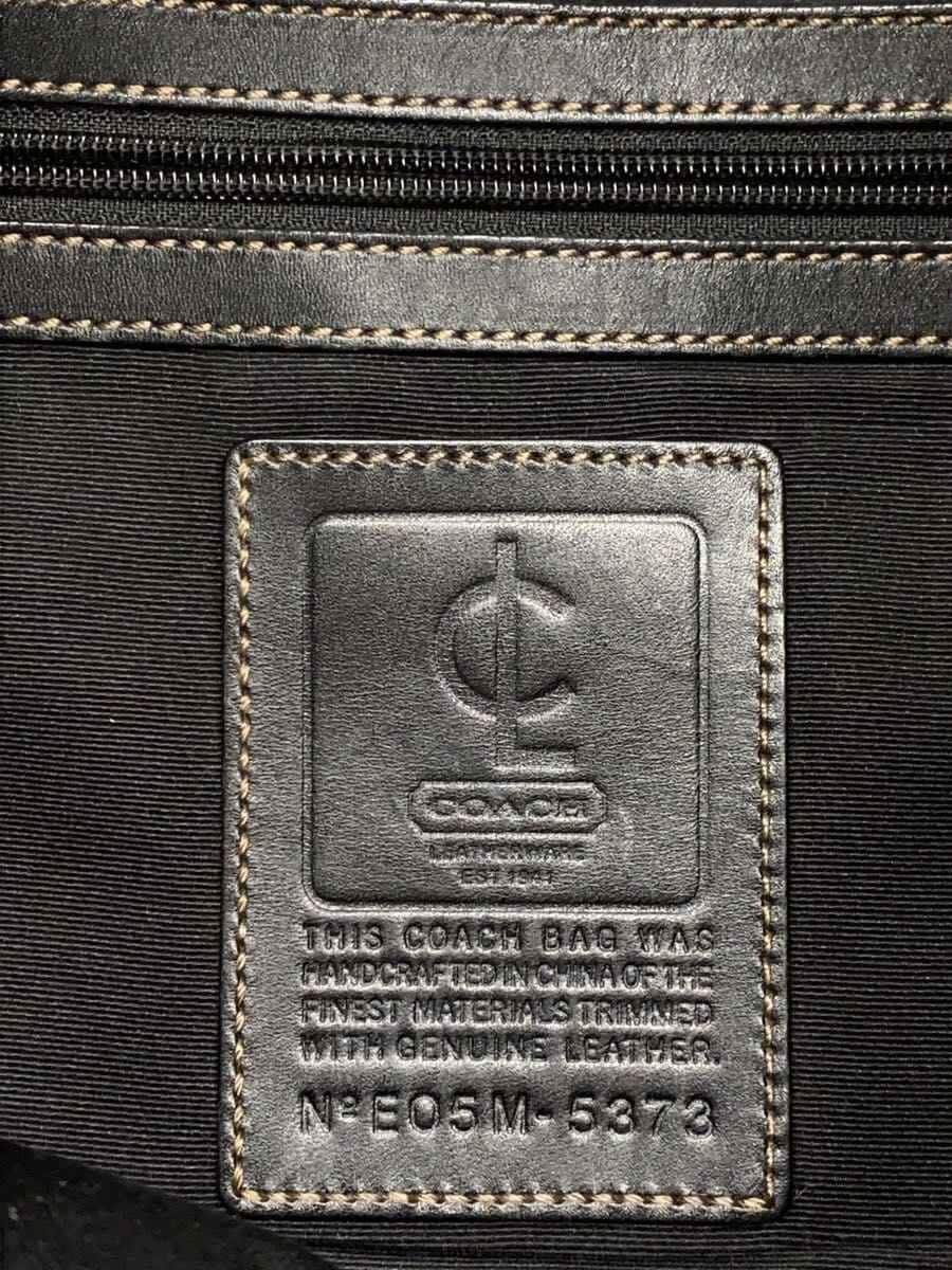 COACH Shoulder Bag Nylon BLK Solid 5373 5