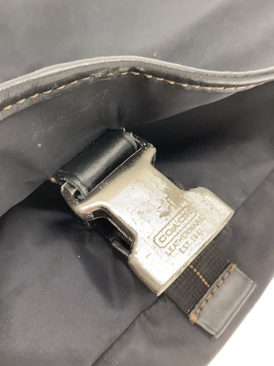 COACH Shoulder Bag Nylon BLK Solid 5373 9