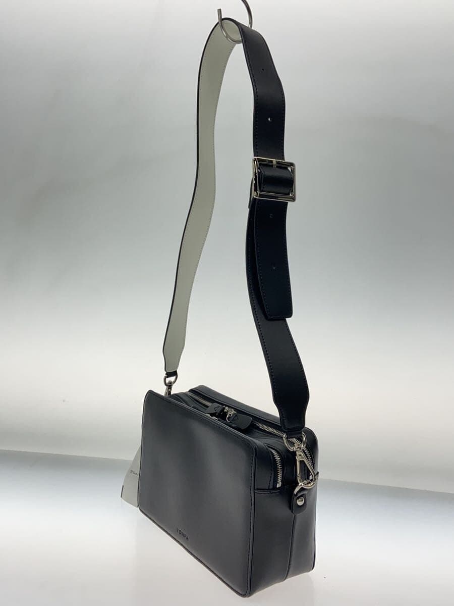 YONFA Shoulder Bag Leather BLK Solid 2