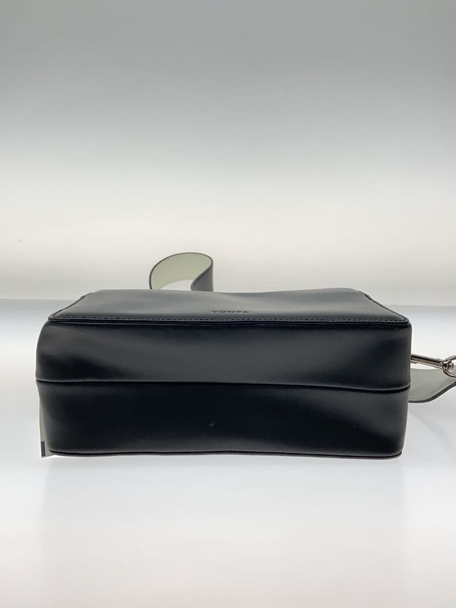YONFA Shoulder Bag Leather BLK Solid 4