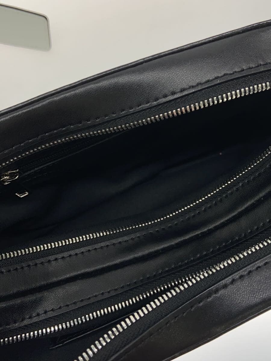 YONFA Shoulder Bag Leather BLK Solid 6