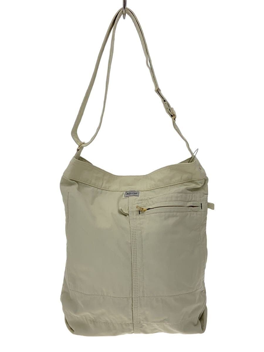 PORTER Shoulder Bag WHT Solid 754-1511 MILE SHOULDER