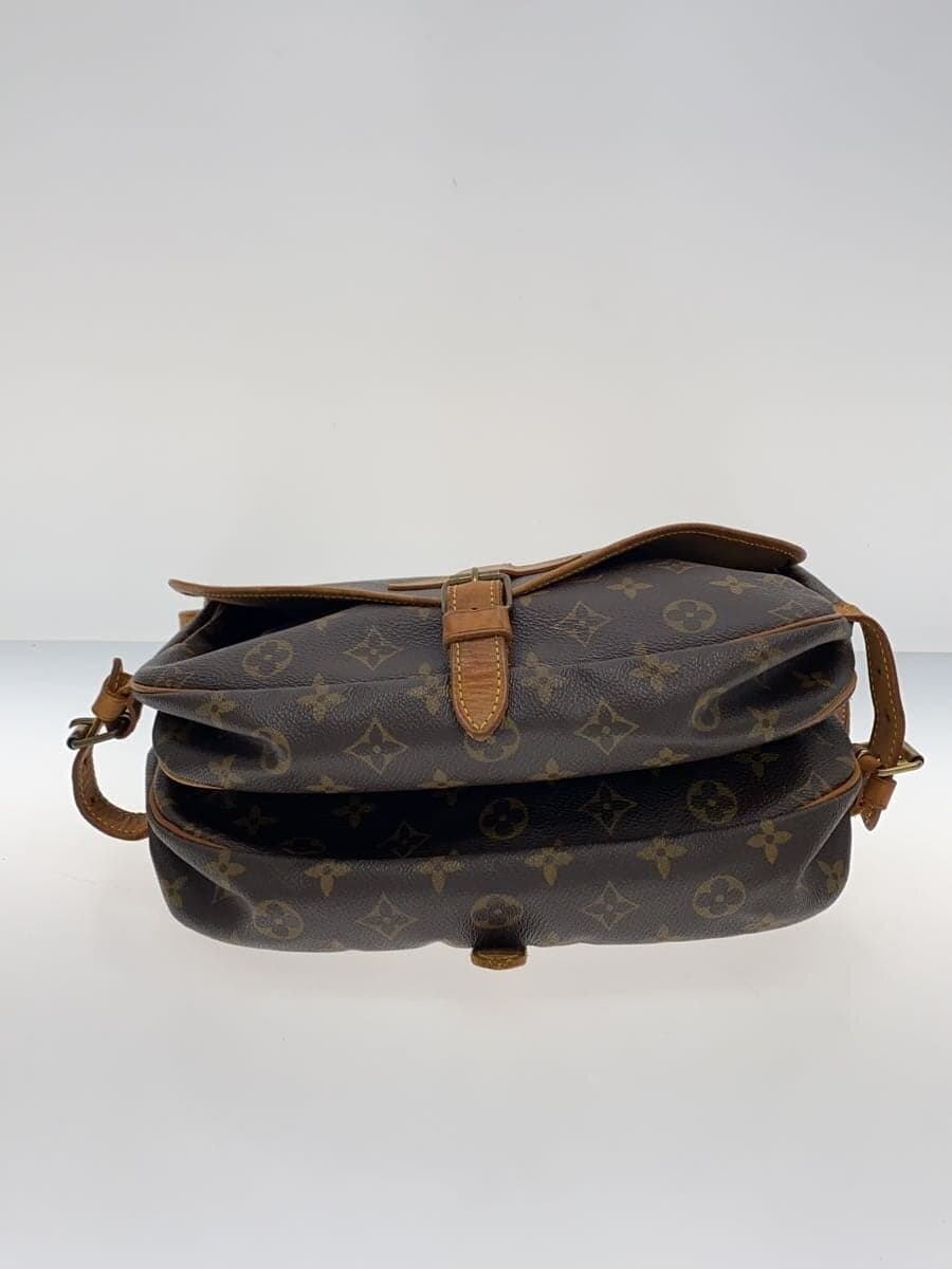 LOUIS VUITTON 1) Saumur 30_Monogram Canvas PVC BRW M42256 4