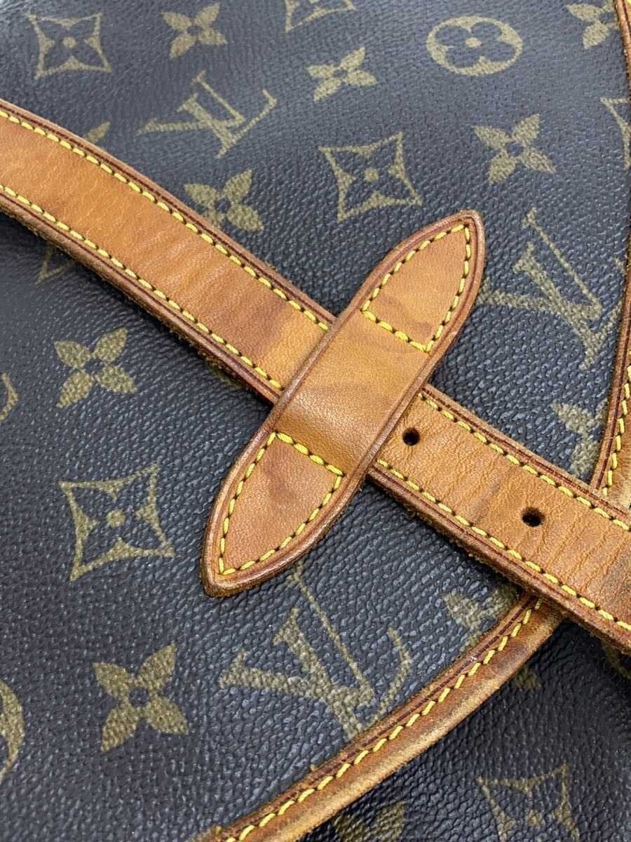 LOUIS VUITTON 1) Saumur 30_Monogram Canvas PVC BRW M42256 7