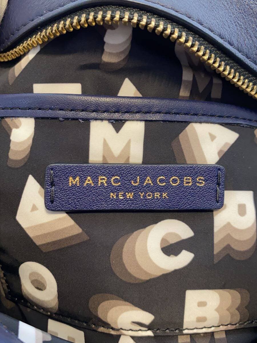 MARC JACOBS Shoulder Bag Leather NVY Solid 5