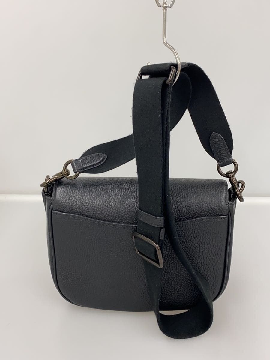 COACH Amelia Saddle Bag Shoulder Bag Leather BLK CP103 3